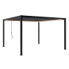 Pergola ogrodowa tarasowa aluminiowa NORDVIC Skyline LED Light 4 x 4 m Antracyt